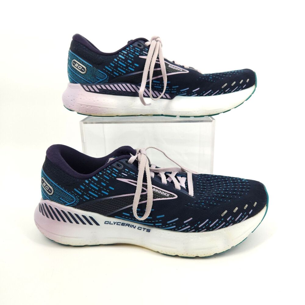 Brooks Glycerin GTS 20 Shoes Women Size 10.5 1203701B499 Blue Running